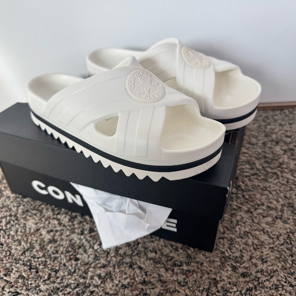 Converse Chuck Taylor All Star Lounge Lite Women's Sandals Color: Egret White 6